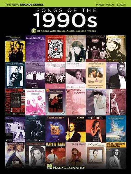 Produktbild: Songs of the 1990s: The New Decade Series Songbook with Online Play-Along Backing Tracks