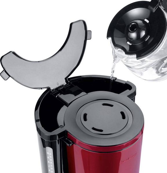 Produktbild: Severin KA 4817 Kaffeemaschine Rot (metallic), Schwarz Fassungsverm&ouml;gen Tassen=10