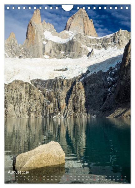 Produktbild: Majest&auml;tische Berge Cerro Fitzroy Patagonien (Wandkalender 2026 DIN A4 hoch), CALVENDO Monatskalender