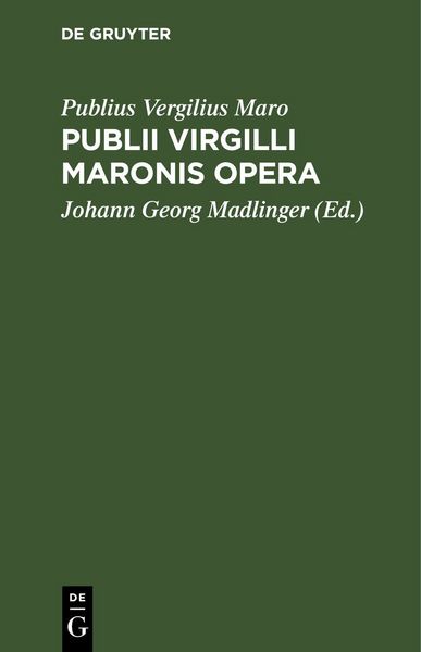 Produktbild: Publii Virgilli Maronis Opera
