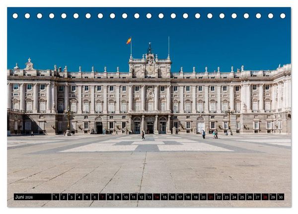 Produktbild: Madrid entdecken (Tischkalender 2026 DIN A5 quer), CALVENDO Monatskalender