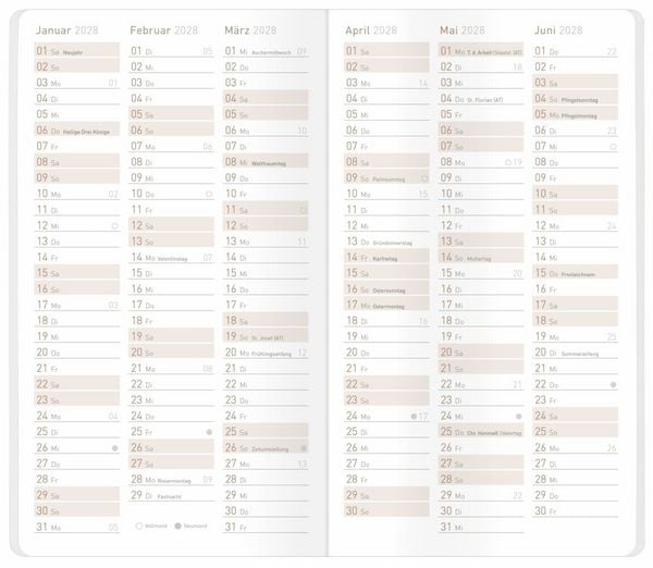 Produktbild: Monatskalender Square slim 26/27 sort.(3)