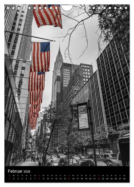 Produktbild: New York City - Color Glow Edition (Wandkalender 2026 DIN A4 hoch), CALVENDO Monatskalender