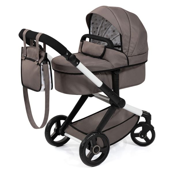 Produktbild: Kombi-Puppenwagen Xeo braun f&uuml;r Puppen bis 46cm