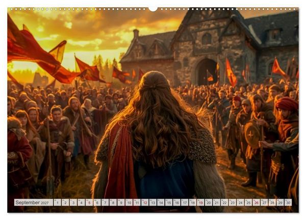 Produktbild: Beowulf &ndash; Die Saga des Drachenbezwingers (Wandkalender 2027 DIN A2 quer), CALVENDO Monatskalender
