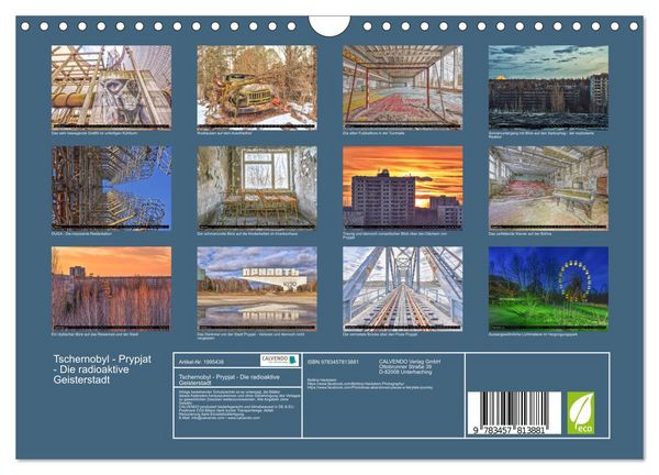 Produktbild: Tschernobyl - Prypjat - Die radioaktive Geisterstadt (Wandkalender 2026 DIN A4 quer), CALVENDO Monatskalender