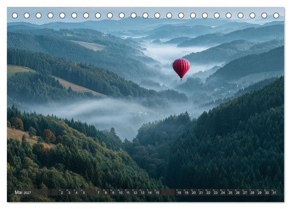 Produktbild: Vom Wind getragen (Tischkalender 2027 DIN A5 quer), CALVENDO Monatskalender