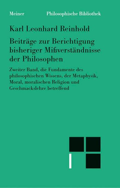 Produktbild: Beitr&auml;ge zur Berichtigung bisheriger Mi&szlig;verst&auml;ndnisse der Philosophen (II)