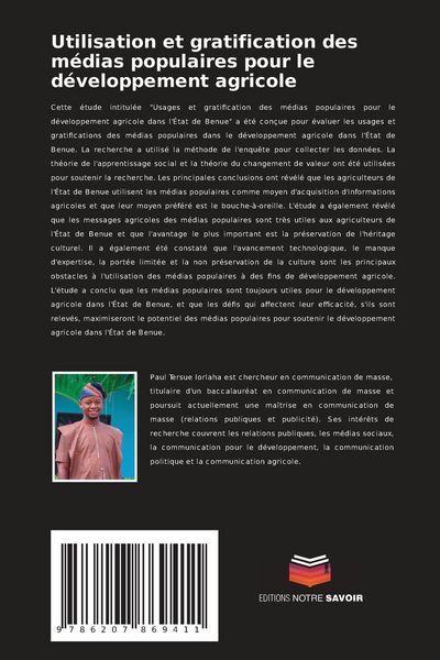 Produktbild: Utilisation et gratification des m&eacute;dias populaires pour le d&eacute;veloppement agricole