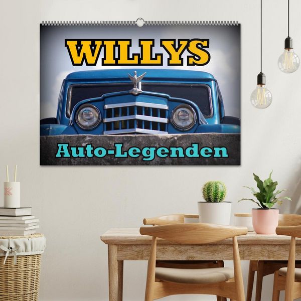Produktbild: Auto-Legenden: WILLYS (Wandkalender 2026 DIN A2 quer), CALVENDO Monatskalender