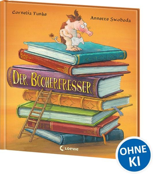 Der Bücherfresser, Gebundene Ausgabe von Cornelia Funke, Loewe, 9783743202177