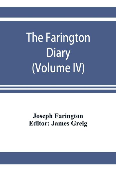 Produktbild: The Farington diary (Volume IV)