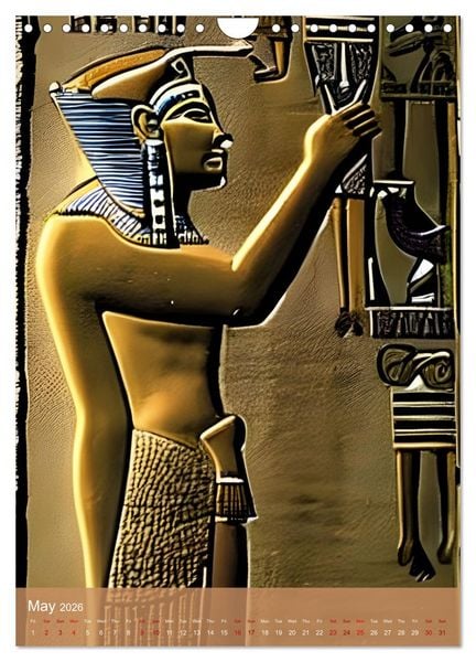 Produktbild: Ancient Egypt - Digital Artwork created by Artificial Intelligence (Wall Calendar 2026 DIN A4 portrait), CALVENDO 12 Month Wall Calendar