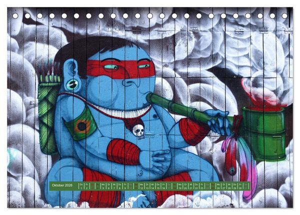 Produktbild: Street Art in London - cool, stylisch und hochprofessionell (Tischkalender 2026 DIN A5 quer), CALVENDO Monatskalender