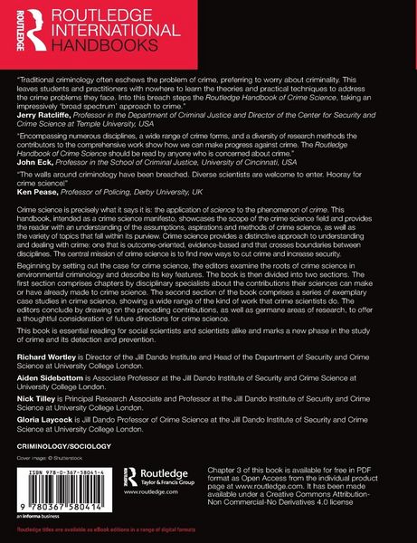 Produktbild: Routledge Handbook of Crime Science
