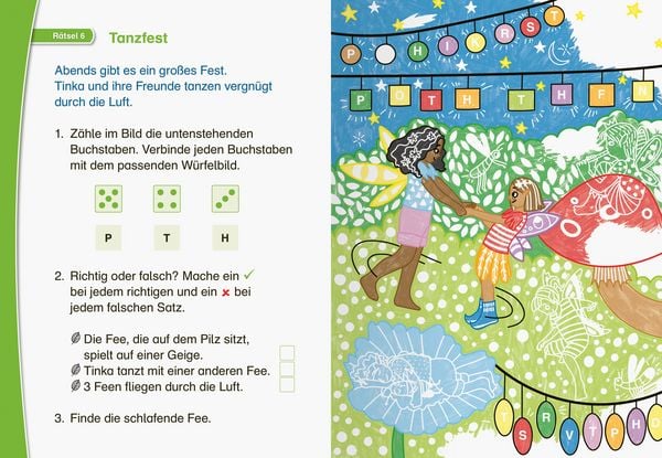 Produktbild: Leserabe Rätselspaß - Zauber-Malrätsel zum Lesenlernen: Feen (Vor-Lesestufe)