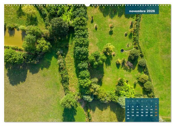 Produktbild: Le Berry secret, le Cher vu du ciel (Calendrier mural 2026 DIN A2 vertical), CALVENDO calendrier mensuel