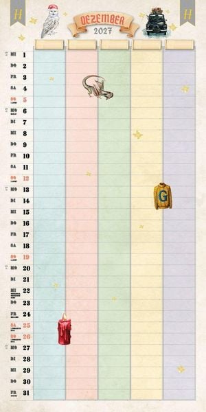 Produktbild: Der gro&szlig;e inoffizielle Familienplaner f&uuml;r Potterheads Kalender 2027