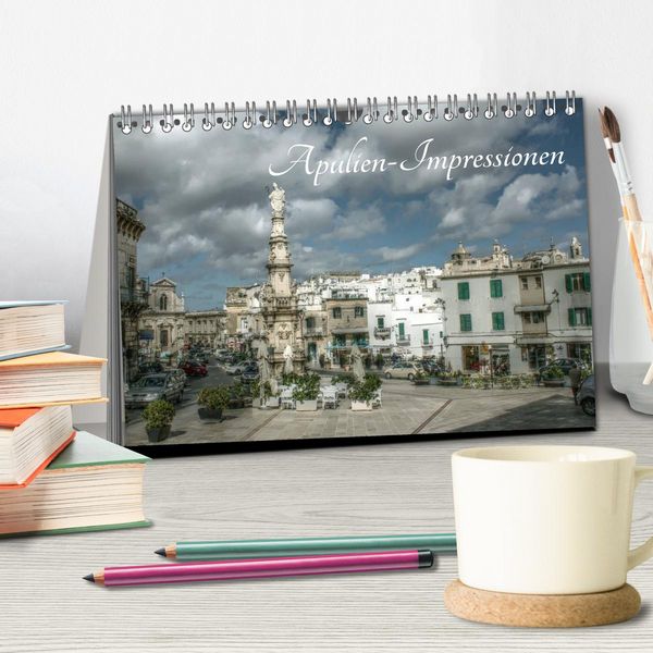 Produktbild: Apulien &ndash; Impressionen (Tischkalender 2026 DIN A5 quer), CALVENDO Monatskalender
