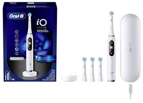Produktbild: Oral-B iO Series 9 Luxe Elektrische Zahnb&uuml;rste Rotierend/Oszilierend Wei&szlig;