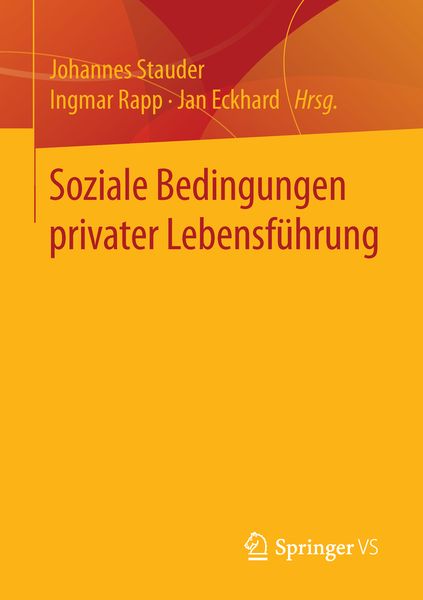 Produktbild: Soziale Bedingungen privater Lebensf&uuml;hrung