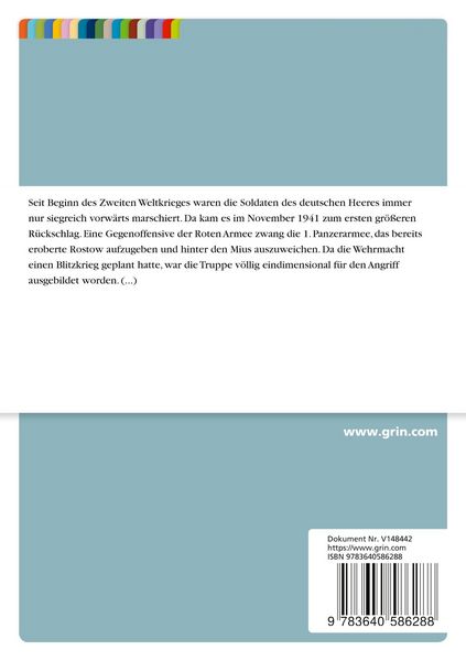 Produktbild: Rostow 1941. Die verst&auml;rkte Panzeraufkl&auml;rungabteilung 13 in der Verz&ouml;gerung vom Tuslow zum Mius