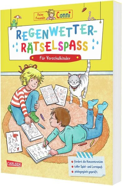 Produktbild: Conni Gelbe Reihe (Besch&auml;ftigungsbuch): Regenwetter-R&auml;tselspa&szlig; f&uuml;r Vorschulkinder