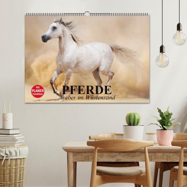 Produktbild: Pferde. Araber im W&uuml;stensand (Wandkalender 2026 DIN A2 quer), CALVENDO Monatskalender