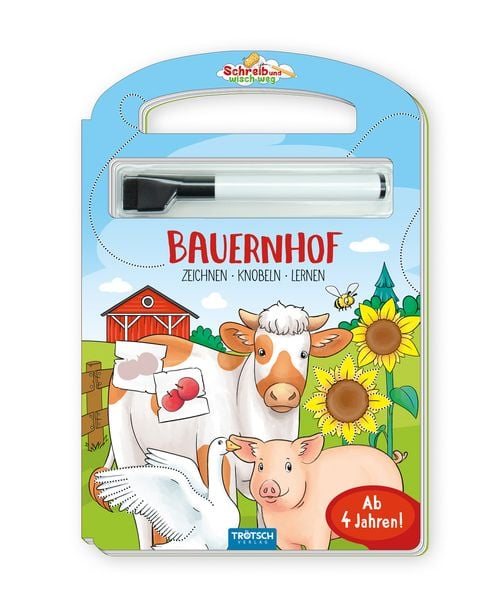 Produktbild: Tr&ouml;tsch Pappenbuch Schreib und wisch weg Pappenbuch Bauernhof