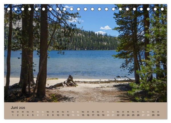 Produktbild: Yosemite, Entlang der Tioga Road (Tischkalender 2026 DIN A5 quer), CALVENDO Monatskalender
