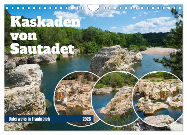 Produktbild: Kaskaden von Sautadet (Wandkalender 2026 DIN A4 quer), CALVENDO Monatskalender
