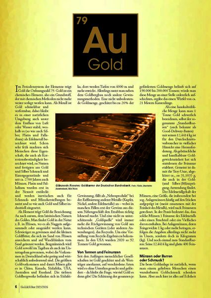 Produktbild: Sonderheft Gold & Silber