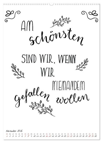 Produktbild: Spruch-Reich-handgeschriebene Spr&uuml;che von frech bis weise (Wandkalender 2026 DIN A2 hoch), CALVENDO Monatskalender