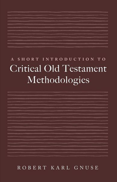 Produktbild: A Short Introduction to Critical Old Testament Methodologies