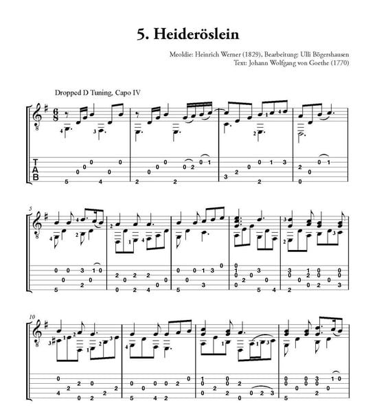 Produktbild: Deutsche Volkslieder f&uuml;r Fingerstyle Guitar