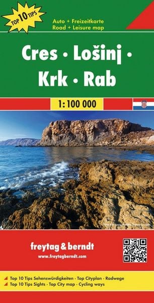 Produktbild: freytag & berndt Stra&szlig;enkarte Cres - Lo&scaron;inj - Krk - Rab 1:100.000