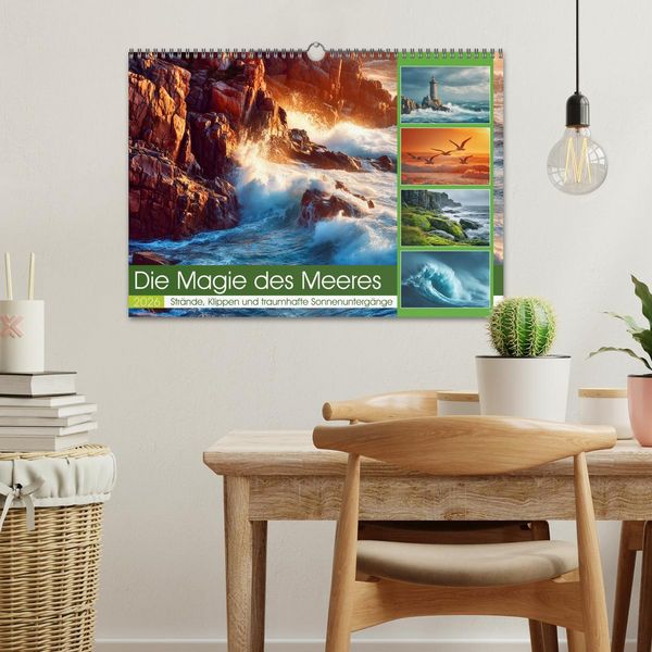 Produktbild: Die Magie des Meeres (Wandkalender 2026 DIN A3 quer), CALVENDO Monatskalender