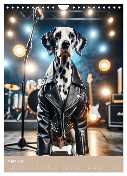 Produktbild: Rockstar Dalmatiner (Wandkalender 2026 DIN A4 hoch), CALVENDO Monatskalender