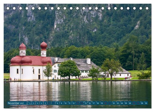 Produktbild: Bayern - Sehensw&uuml;rdigkeiten vom Allg&auml;u bis zum K&ouml;nigssee (Tischkalender 2027 DIN A5 quer), CALVENDO Monatskalender