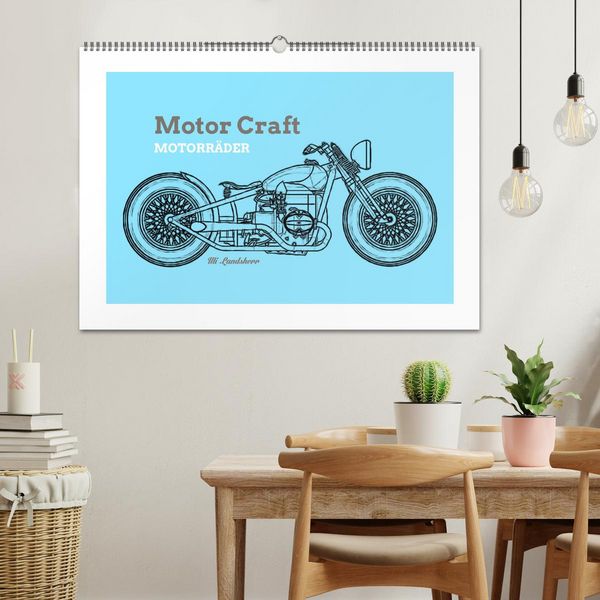 Produktbild: Motor Craft Motorr&auml;der (Wandkalender 2026 DIN A2 quer), CALVENDO Monatskalender