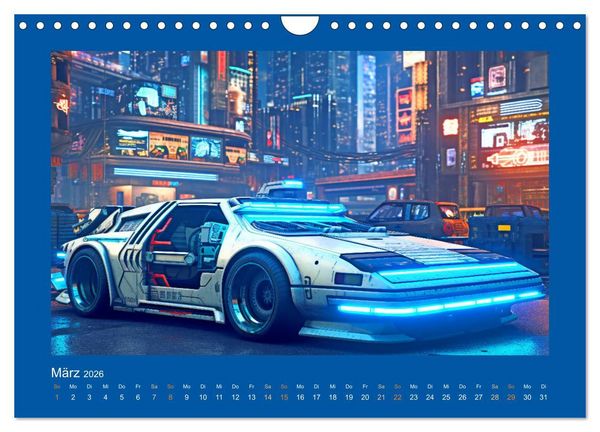 Produktbild: Zukunftsvisionen auf R&auml;dern - Dystopische Fahrzeuge (Wandkalender 2026 DIN A4 quer), CALVENDO Monatskalender