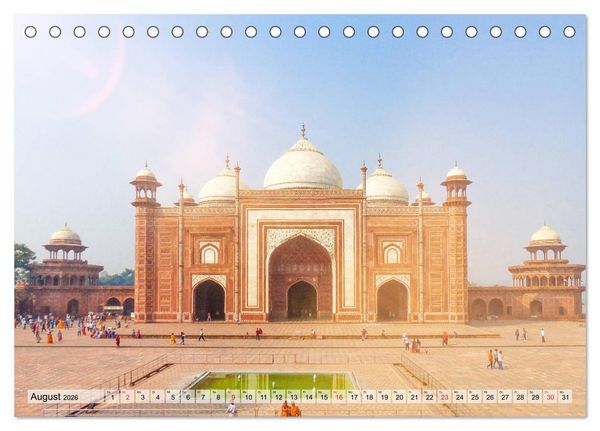 Produktbild: Indien - Imposant und Eindrucksvoll (Tischkalender 2026 DIN A5 quer), CALVENDO Monatskalender