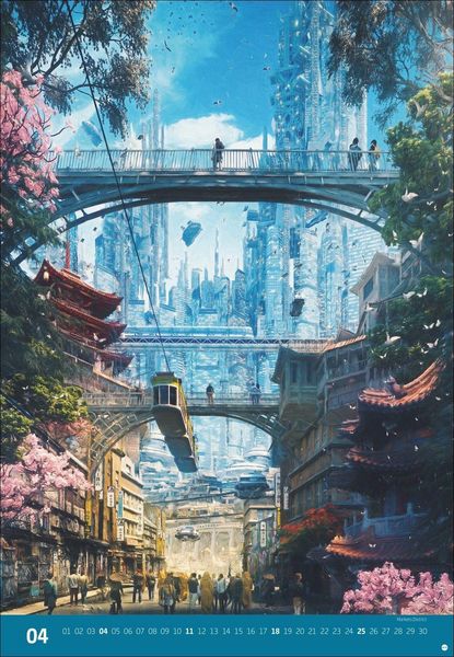 Produktbild: Gal Barkan: Future Cities Posterkalender 2027