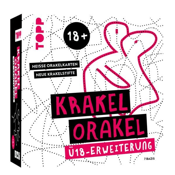 Produktbild: Krakel-Orakel &Uuml;18-Erweiterung &ndash; Hei&szlig;e Orakelkarten, neue Krakelstifte