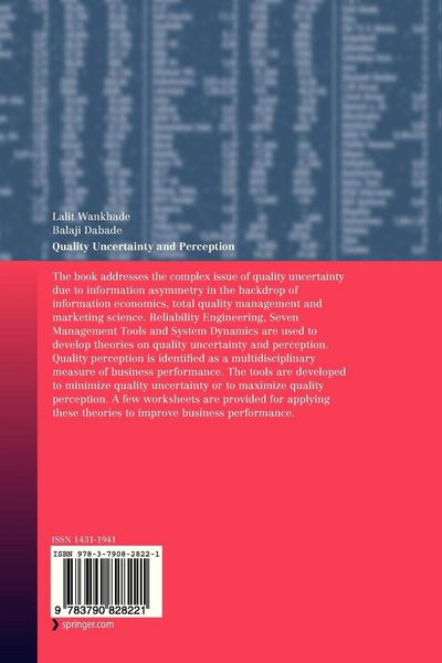 Produktbild: Quality Uncertainty and Perception