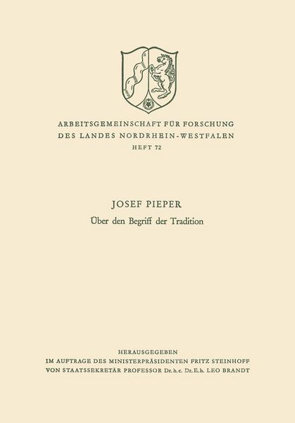 Produktbild: &Uuml;ber den Begriff der Tradition