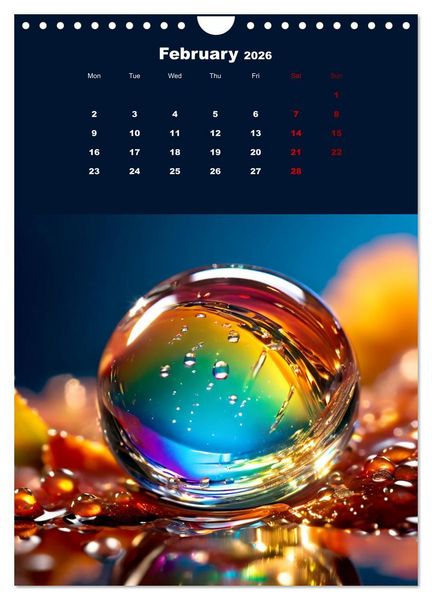 Produktbild: The symphony of drops (Wall Calendar 2026 DIN A4 portrait), CALVENDO 12 Month Wall Calendar