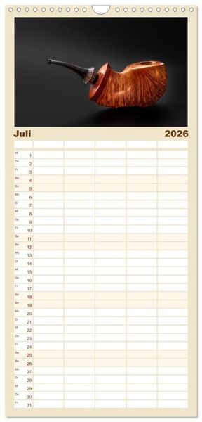 Produktbild: Familienplaner 2026 - Pfeifenwelten mit 5 Spalten (Wandkalender, 21 x 45 cm) CALVENDO