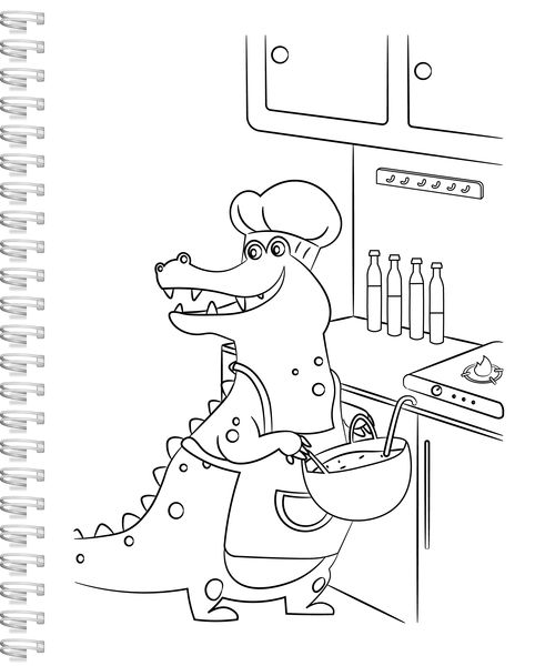 Produktbild: Lustige Tiere Malbuch