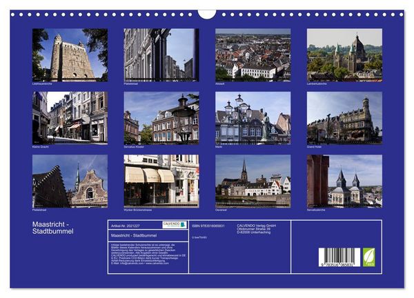 Produktbild: Maastricht - Stadtbummel (Wandkalender 2026 DIN A3 quer), CALVENDO Monatskalender